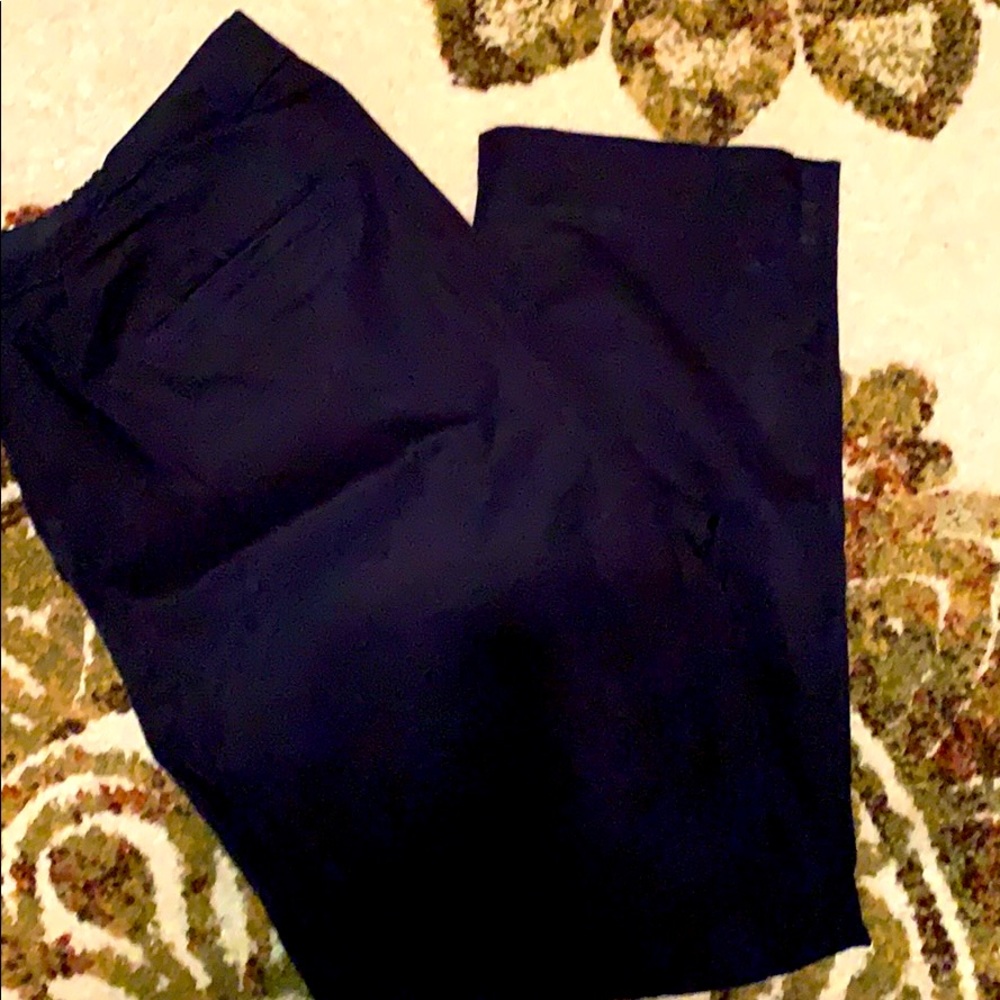 Talbots curvy navy pants
